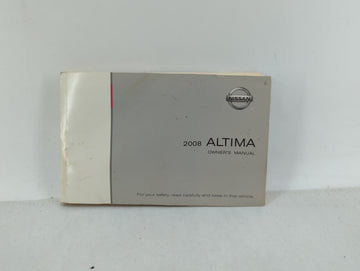 2008 Nissan Altima Owners Manual Book Guide OEM Used Auto Parts - Oemusedautoparts1.com