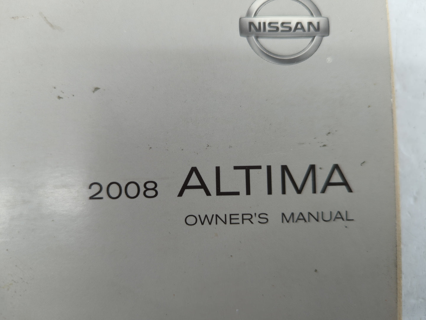 2008 Nissan Altima Owners Manual Book Guide OEM Used Auto Parts - Oemusedautoparts1.com
