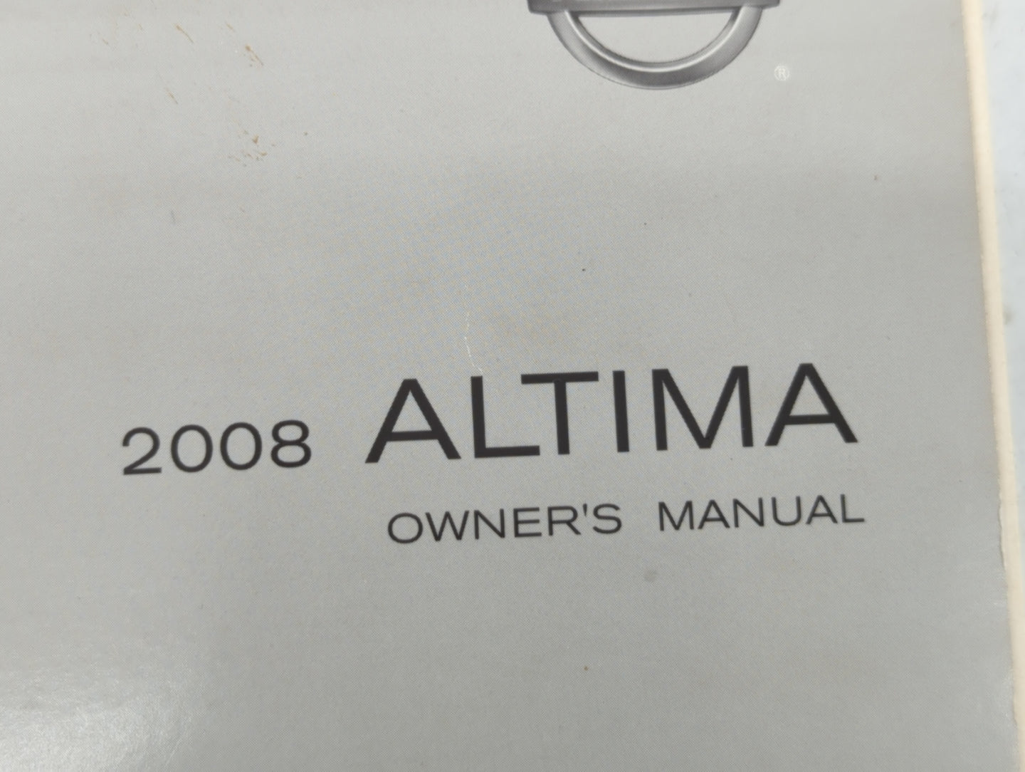 2008 Nissan Altima Owners Manual Book Guide OEM Used Auto Parts - Oemusedautoparts1.com