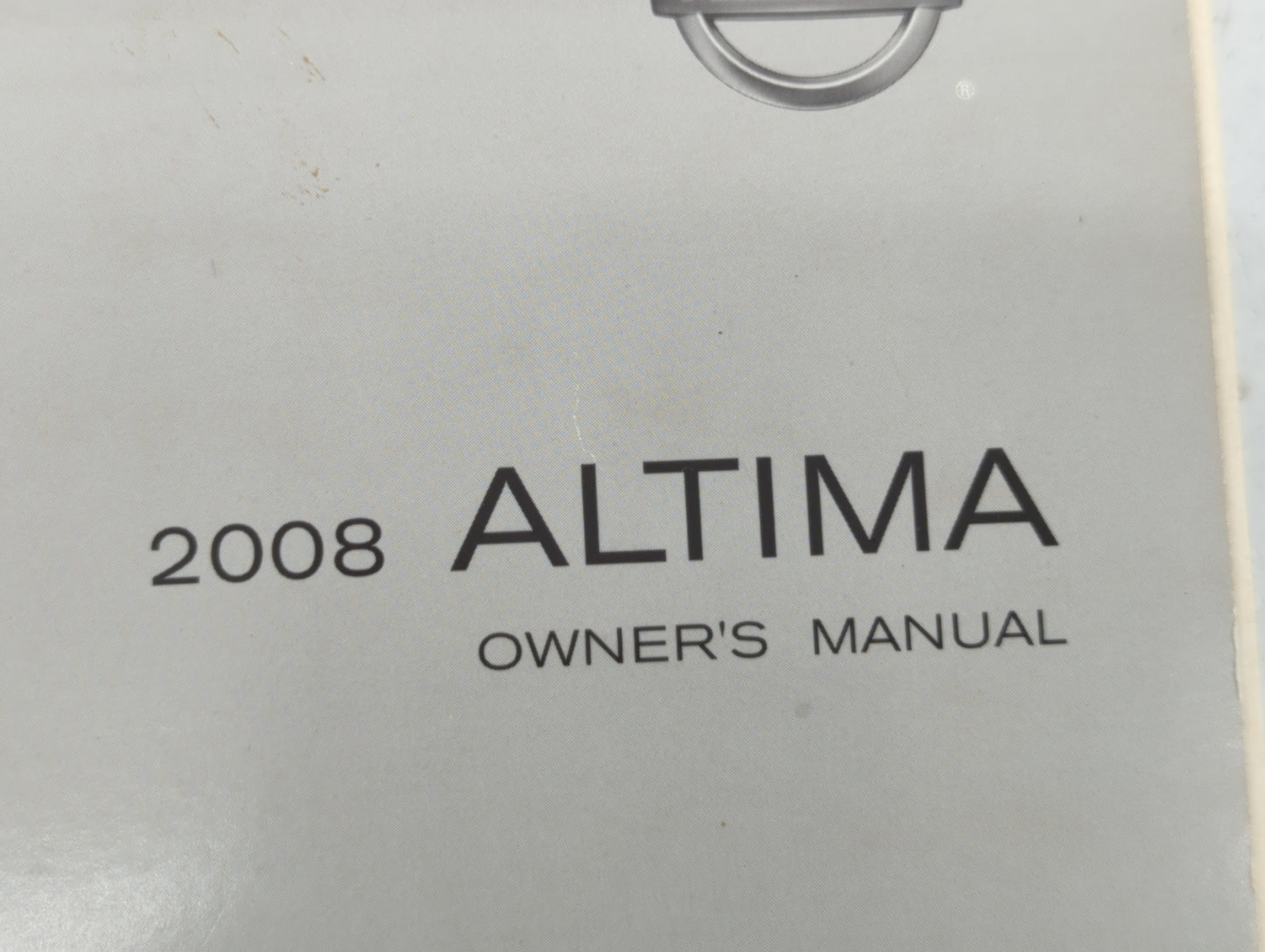 2008 Nissan Altima Owners Manual Book Guide OEM Used Auto Parts - Oemusedautoparts1.com