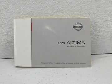 2008 Nissan Altima Owners Manual Book Guide OEM Used Auto Parts - Oemusedautoparts1.com