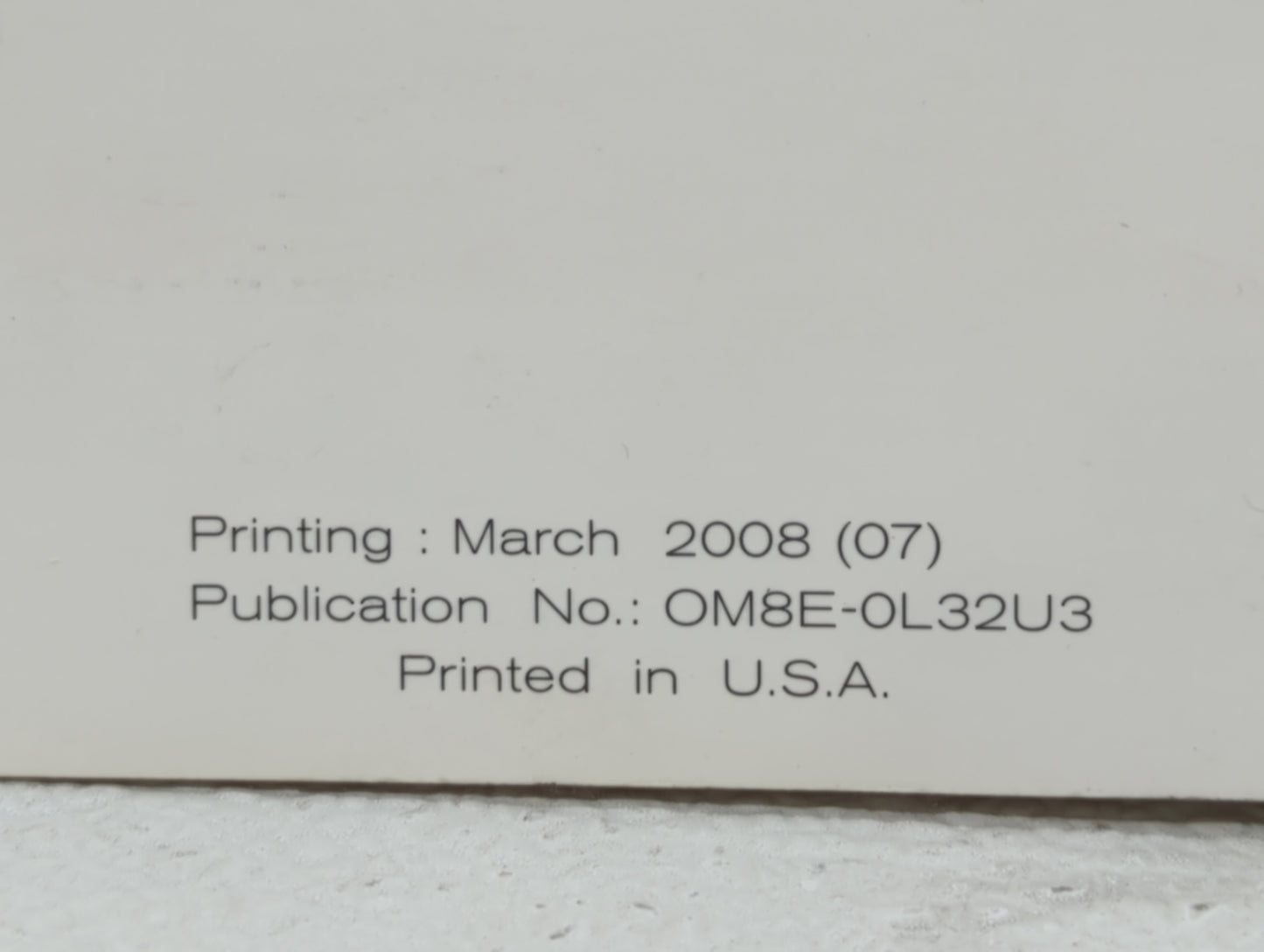 2008 Nissan Altima Owners Manual Book Guide OEM Used Auto Parts - Oemusedautoparts1.com