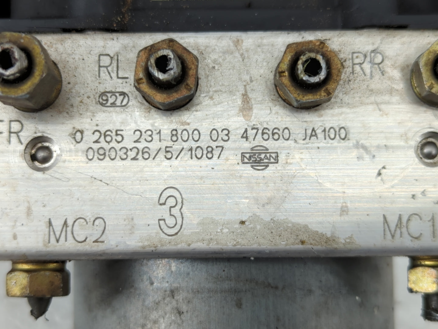 2007-2009 Nissan Altima ABS Pump Control Module Replacement P/N:47660 JA100 Fits Fits 2007 2008 2009 OEM Used Auto Parts - O