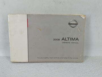 2008 Nissan Altima Owners Manual Book Guide OEM Used Auto Parts - Oemusedautoparts1.com