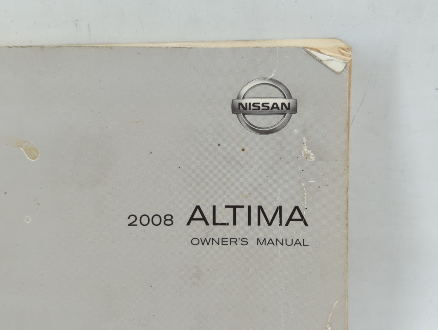2008 Nissan Altima Owners Manual Book Guide OEM Used Auto Parts - Oemusedautoparts1.com