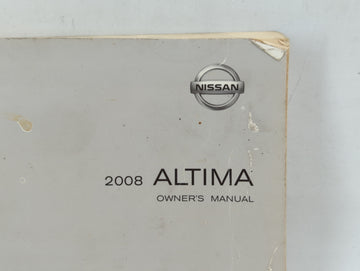 2008 Nissan Altima Owners Manual Book Guide OEM Used Auto Parts