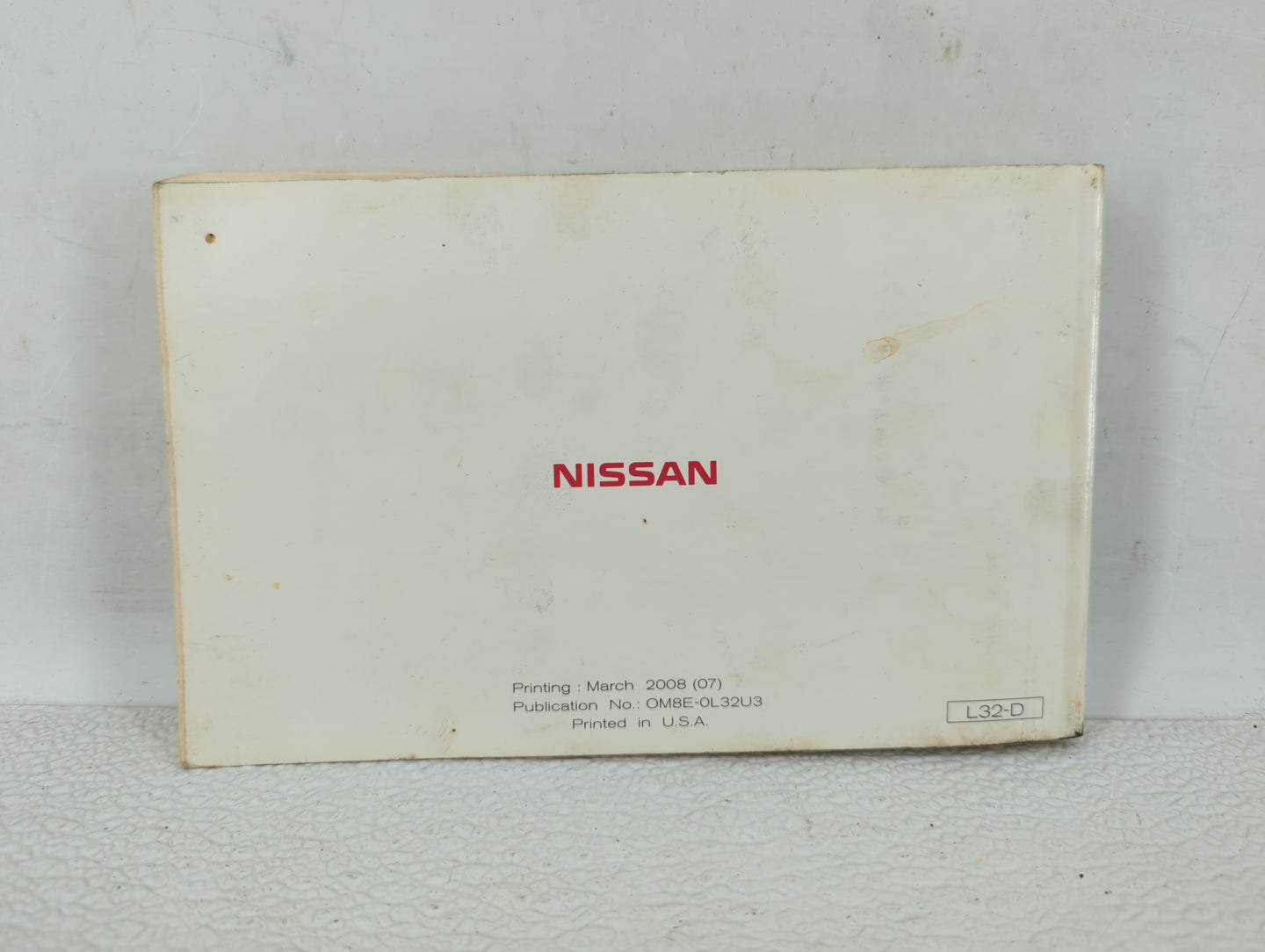 2008 Nissan Altima Owners Manual Book Guide OEM Used Auto Parts - Oemusedautoparts1.com