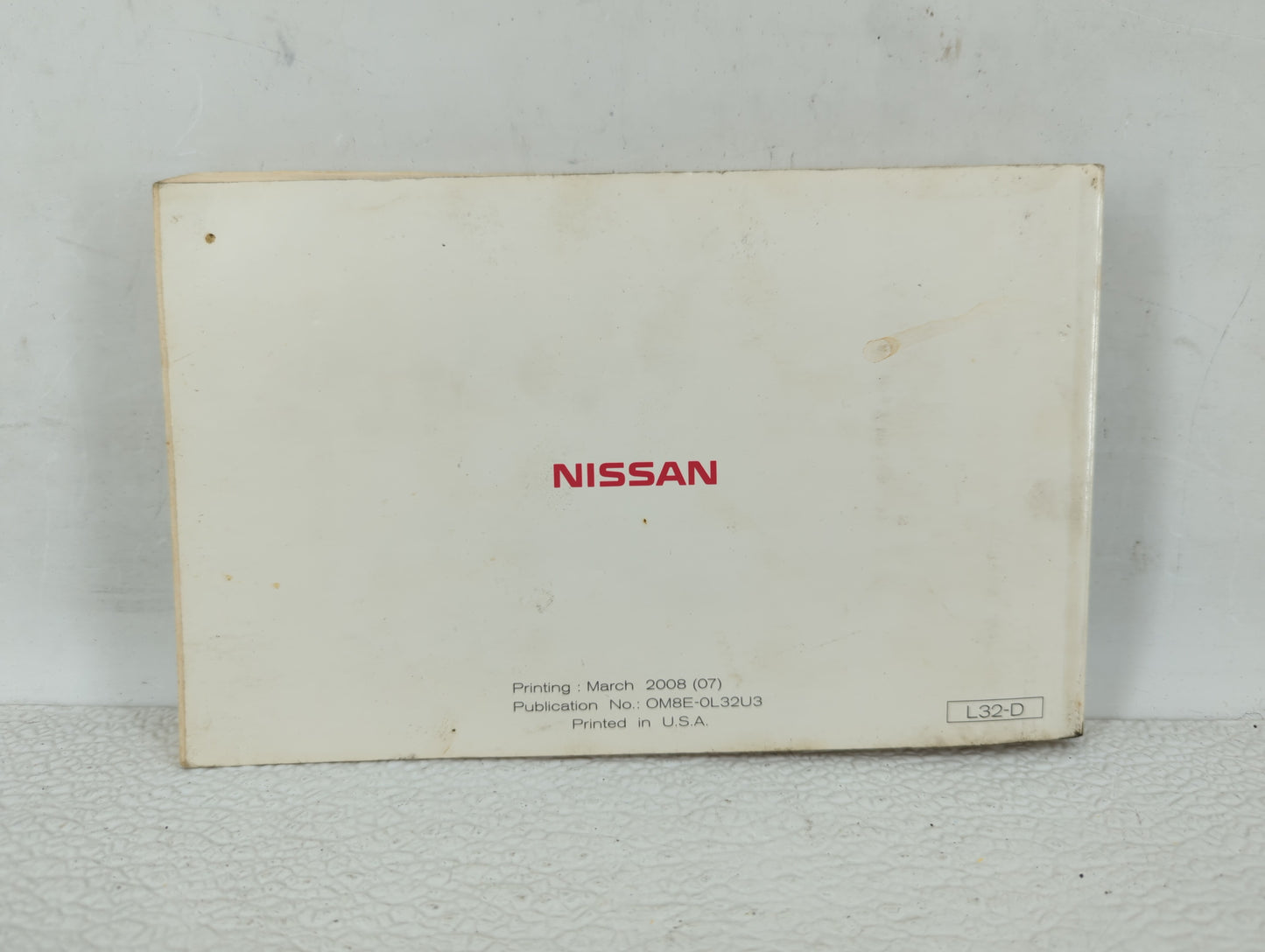 2008 Nissan Altima Owners Manual Book Guide OEM Used Auto Parts - Oemusedautoparts1.com