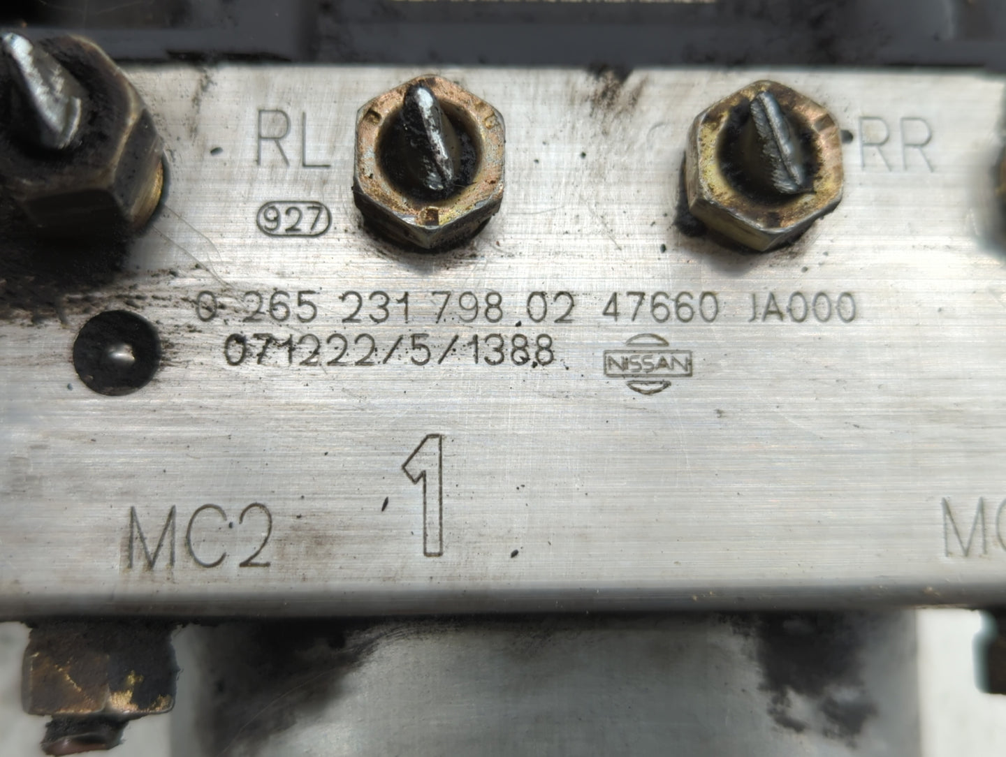 2007-2009 Nissan Altima ABS Pump Control Module Replacement P/N:0 265 231 798 47600 JA000, 0 265 800 556 Fits Fits 2007 2008