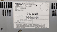 2007-2009 Nissan Altima Am Fm Cd Player Radio Receiver - Oemusedautoparts1.com