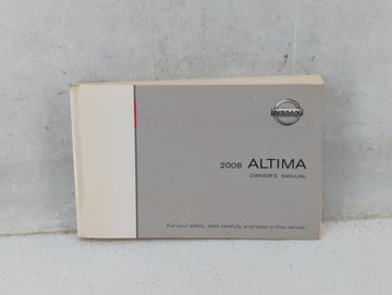 2008 Nissan Altima Owners Manual Book Guide P/N:OM8E-0L32U2 OEM Used Auto Parts - Oemusedautoparts1.com