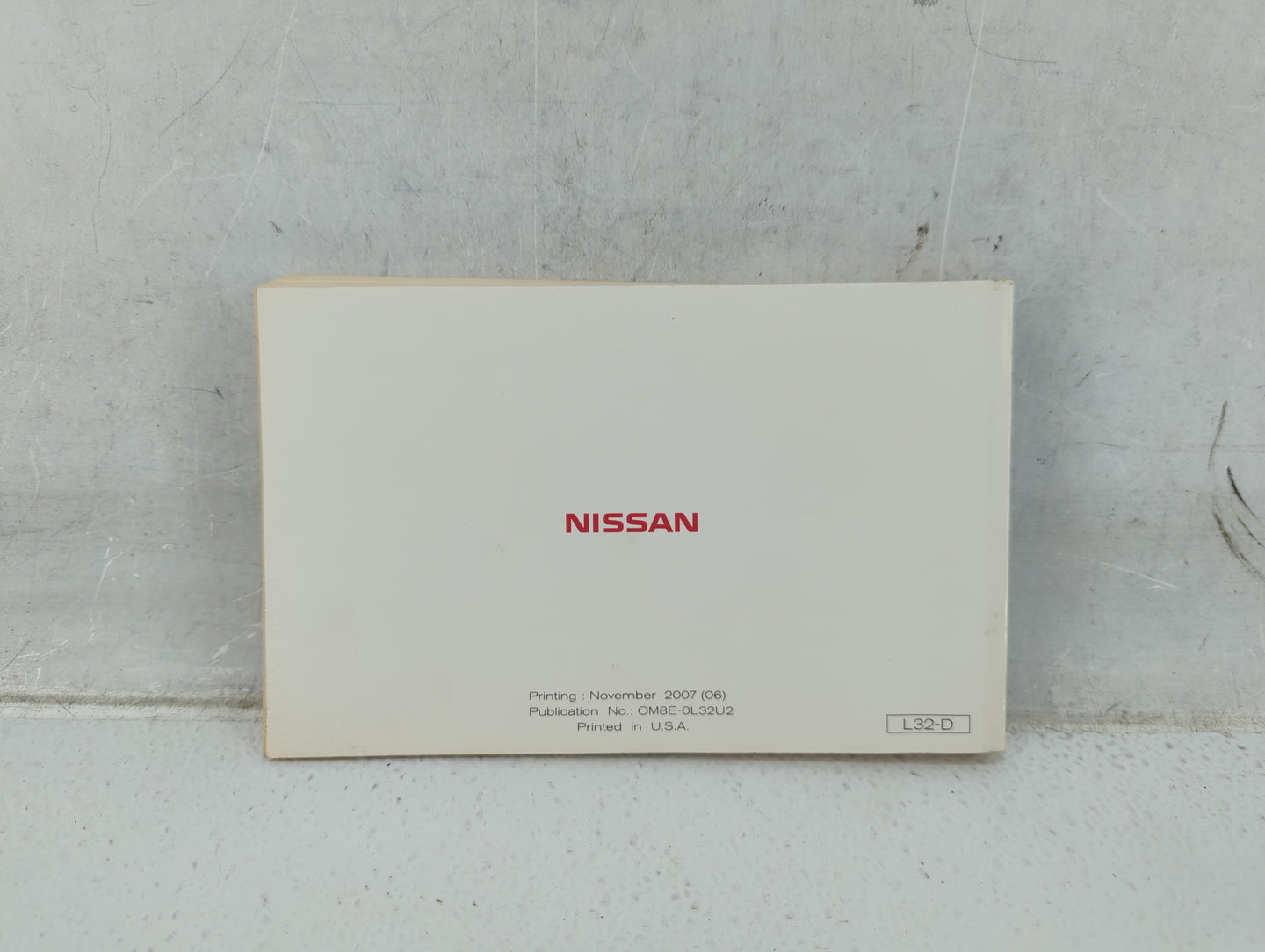 2008 Nissan Altima Owners Manual Book Guide P/N:OM8E-0L32U2 OEM Used Auto Parts - Oemusedautoparts1.com