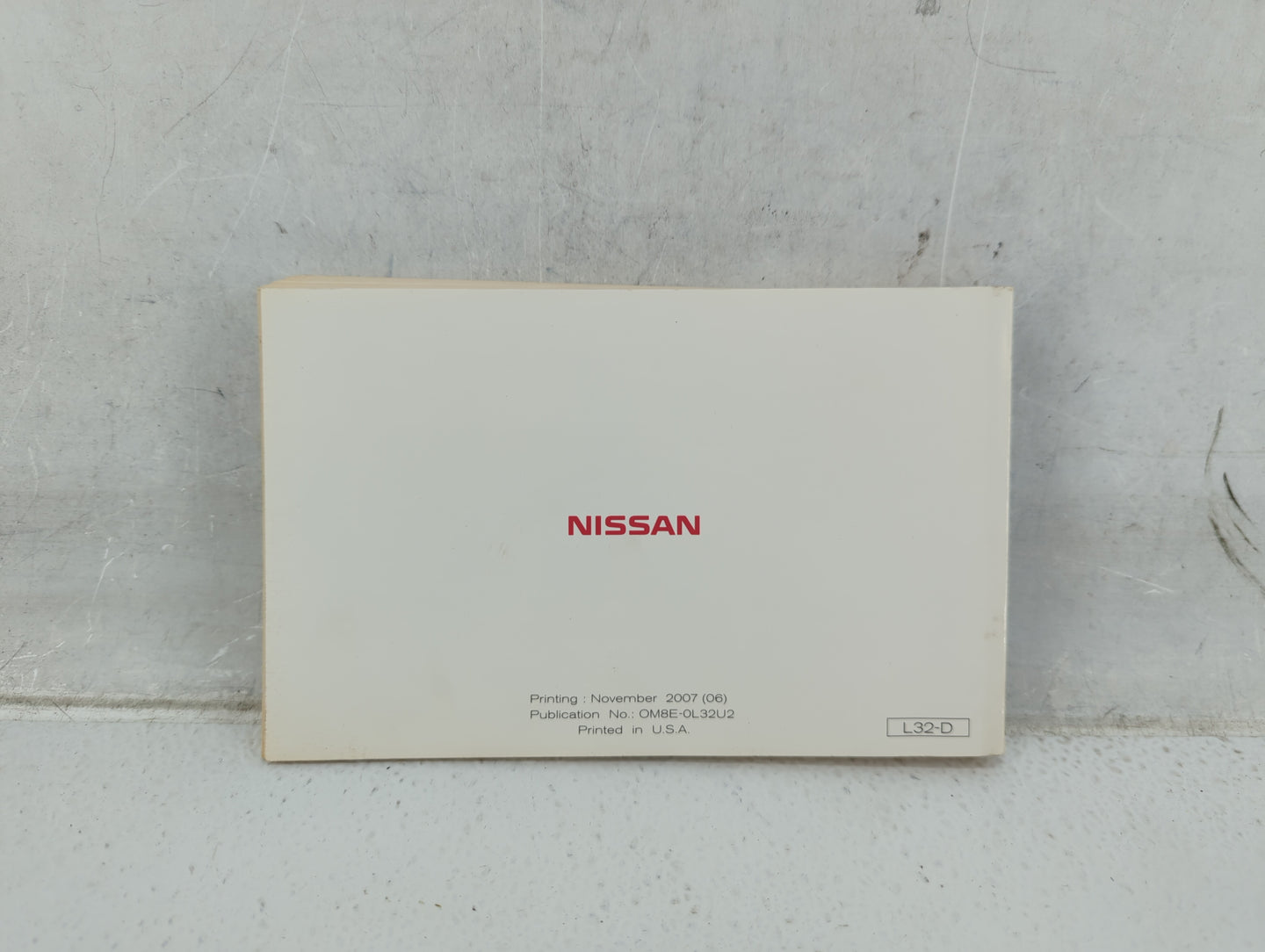 2008 Nissan Altima Owners Manual Book Guide P/N:OM8E-0L32U2 OEM Used Auto Parts - Oemusedautoparts1.com