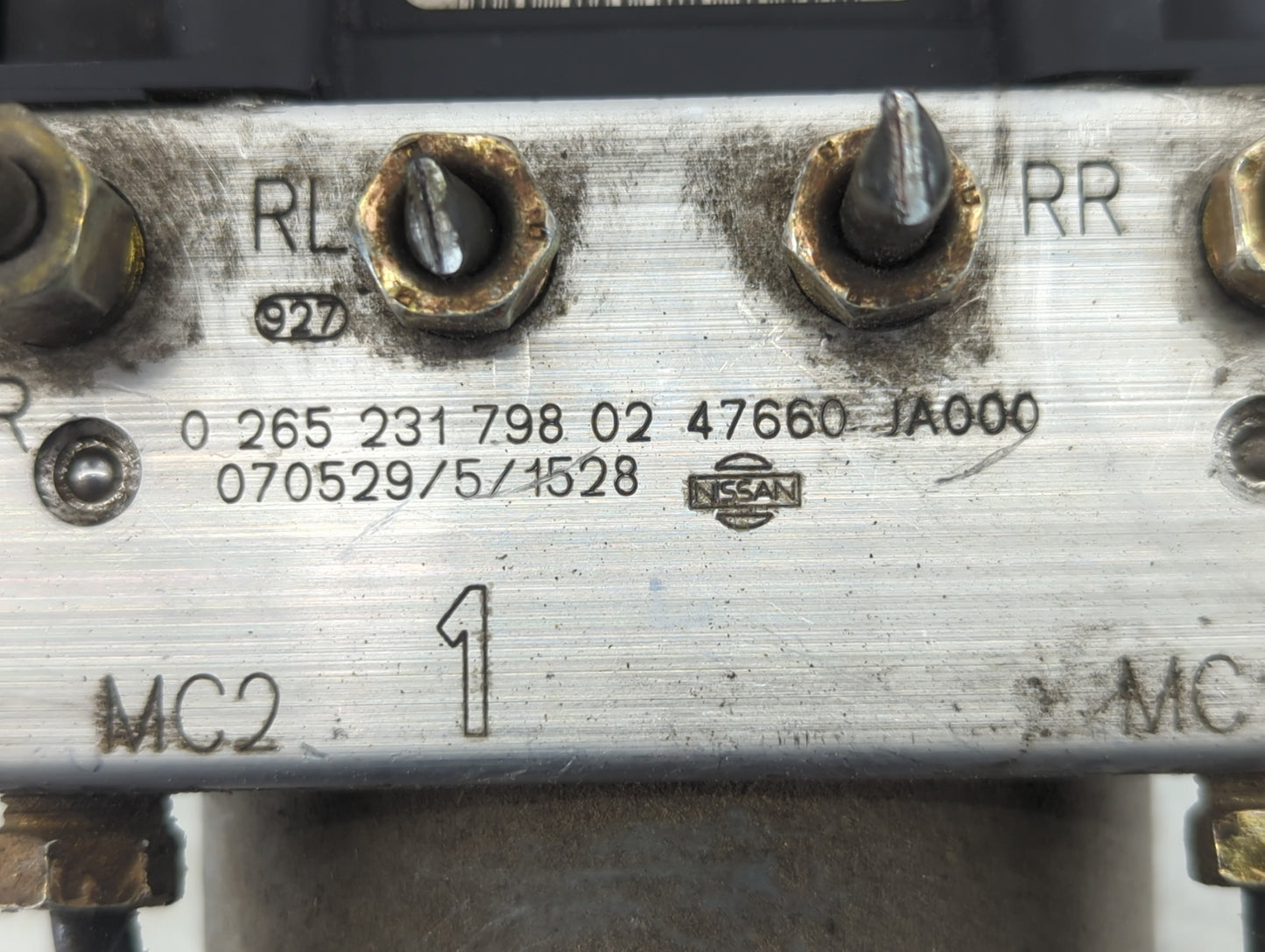 2007-2009 Nissan Altima ABS Pump Control Module Replacement P/N:47660 JA000 Fits Fits 2007 2008 2009 OEM Used Auto Parts - O