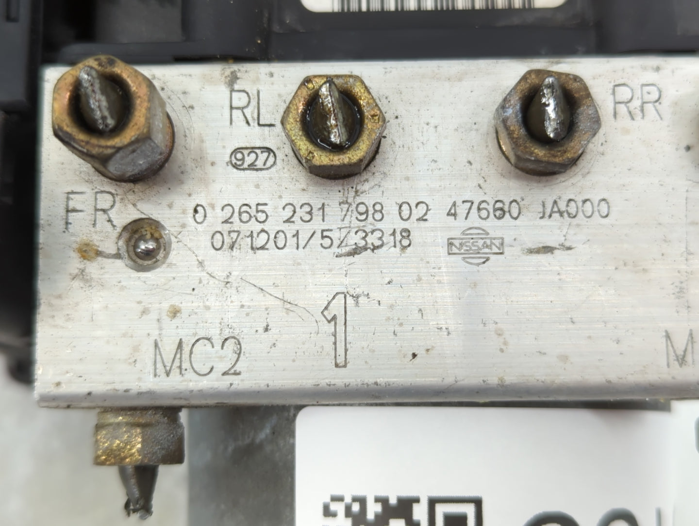 2007-2009 Nissan Altima ABS Pump Control Module Replacement P/N:47660 JA000 0 265 231 798 02 Fits Fits 2007 2008 2009 OEM Us