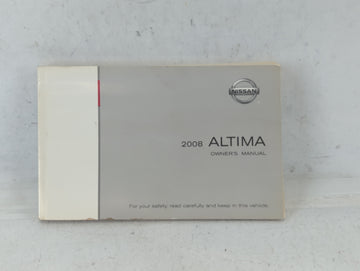 2008 Nissan Altima Owners Manual Book Guide P/N:OM8E-OL32U2 OEM Used Auto Parts - Oemusedautoparts1.com
