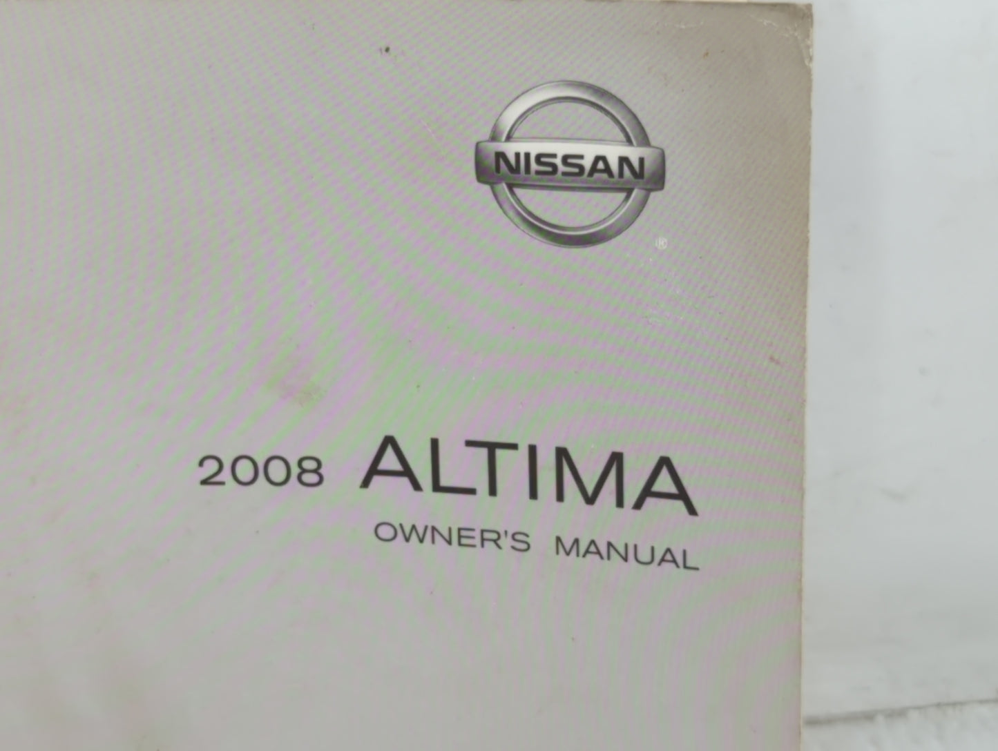 2008 Nissan Altima Owners Manual Book Guide P/N:OM8E-0L32U3 OEM Used Auto Parts - Oemusedautoparts1.com