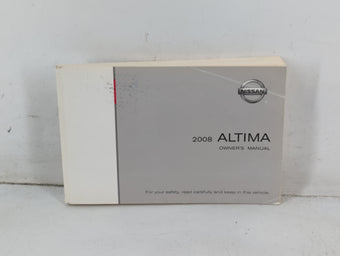 compare product 2008 Nissan Altima Owners Manual Book Guide P/N:OM8E-0L32U1 OEM Used Auto Parts