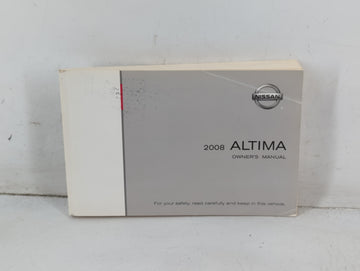 2008 Nissan Altima Owners Manual Book Guide P/N:OM8E-0L32U1 OEM Used Auto Parts - Oemusedautoparts1.com