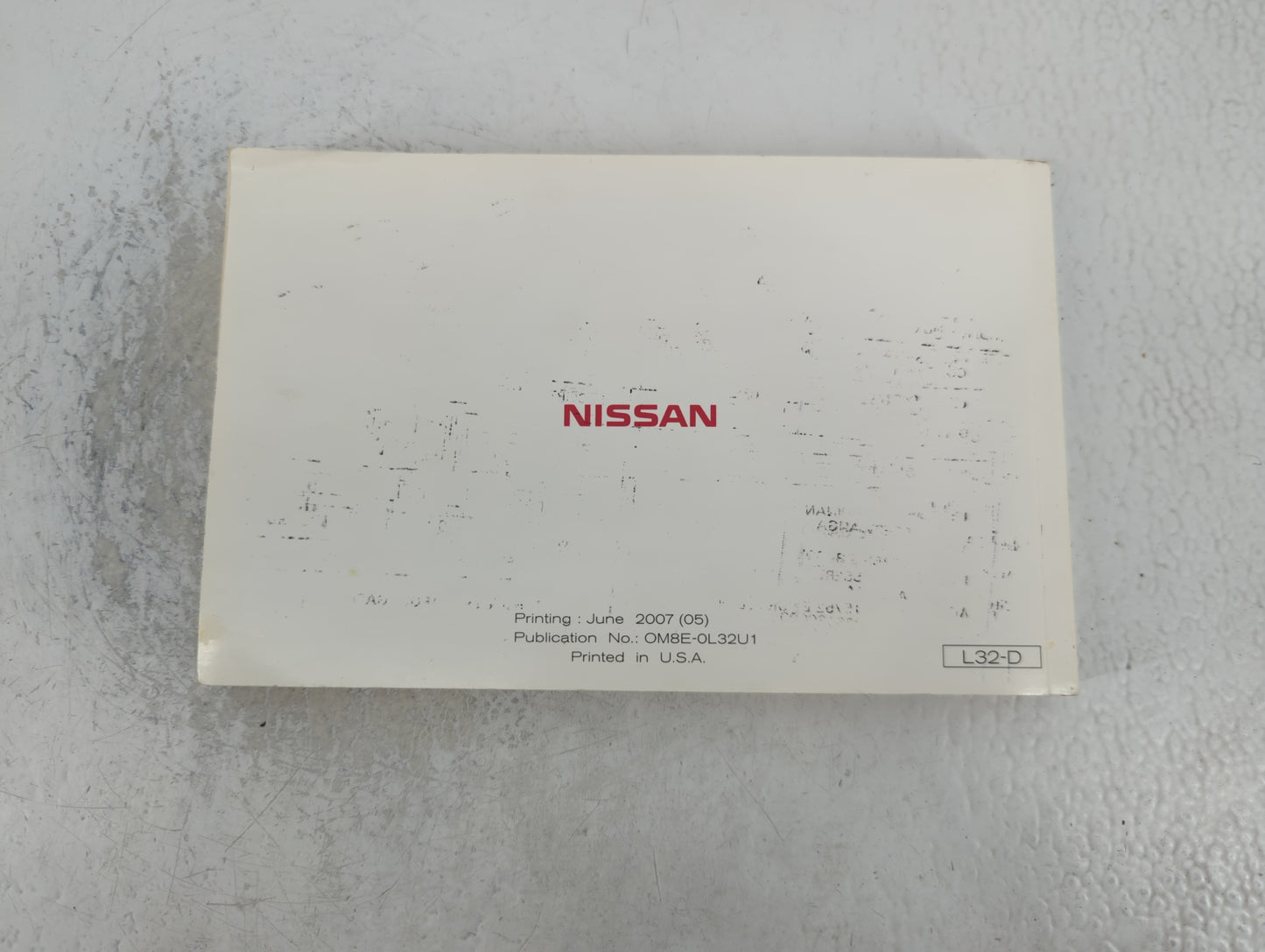 2008 Nissan Altima Owners Manual Book Guide P/N:OM8E-0L32U1 OEM Used Auto Parts - Oemusedautoparts1.com