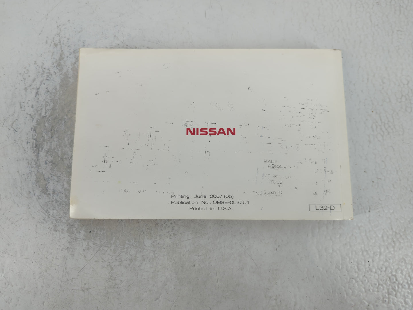 2008 Nissan Altima Owners Manual Book Guide P/N:OM8E-0L32U1 OEM Used Auto Parts - Oemusedautoparts1.com
