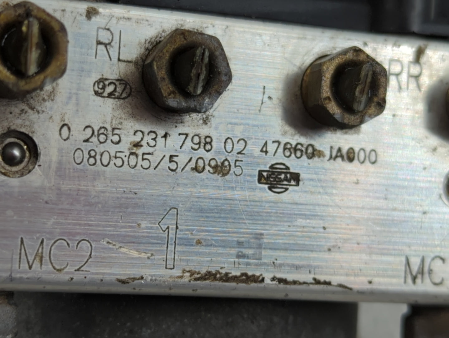 2007-2009 Nissan Altima ABS Pump Control Module Replacement P/N:0 265 231 798 02 47660 JA000 Fits Fits 2007 2008 2009 OEM Us