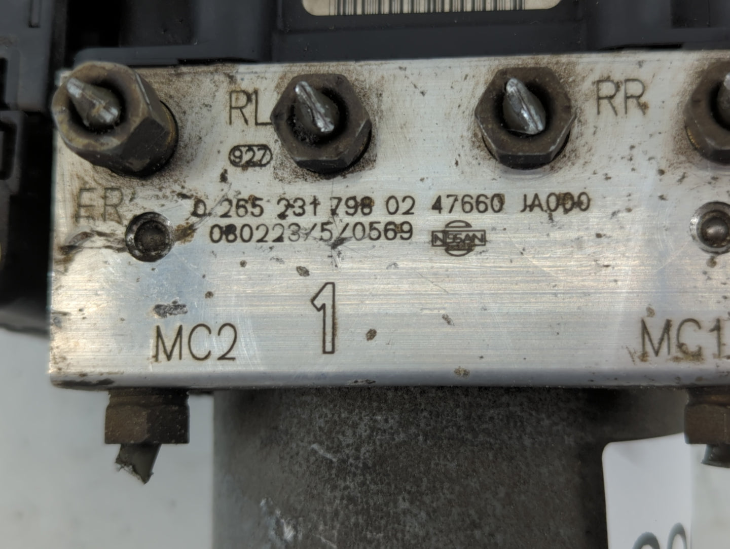 2007-2009 Nissan Altima ABS Pump Control Module Replacement P/N:47660 JA000 0 265 231 798 02 Fits Fits 2007 2008 2009 OEM Us