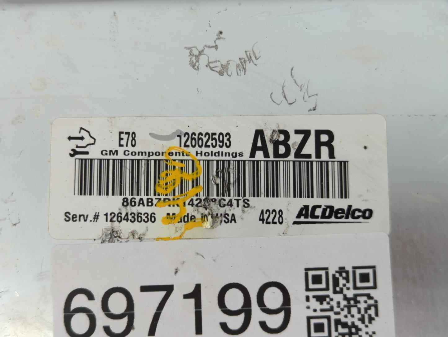 2008 Nissan Altima PCM Engine Control Computer ECU ECM PCU OEM P/N:12643636 12662593 Fits OEM Used Auto Parts - Oemusedautop