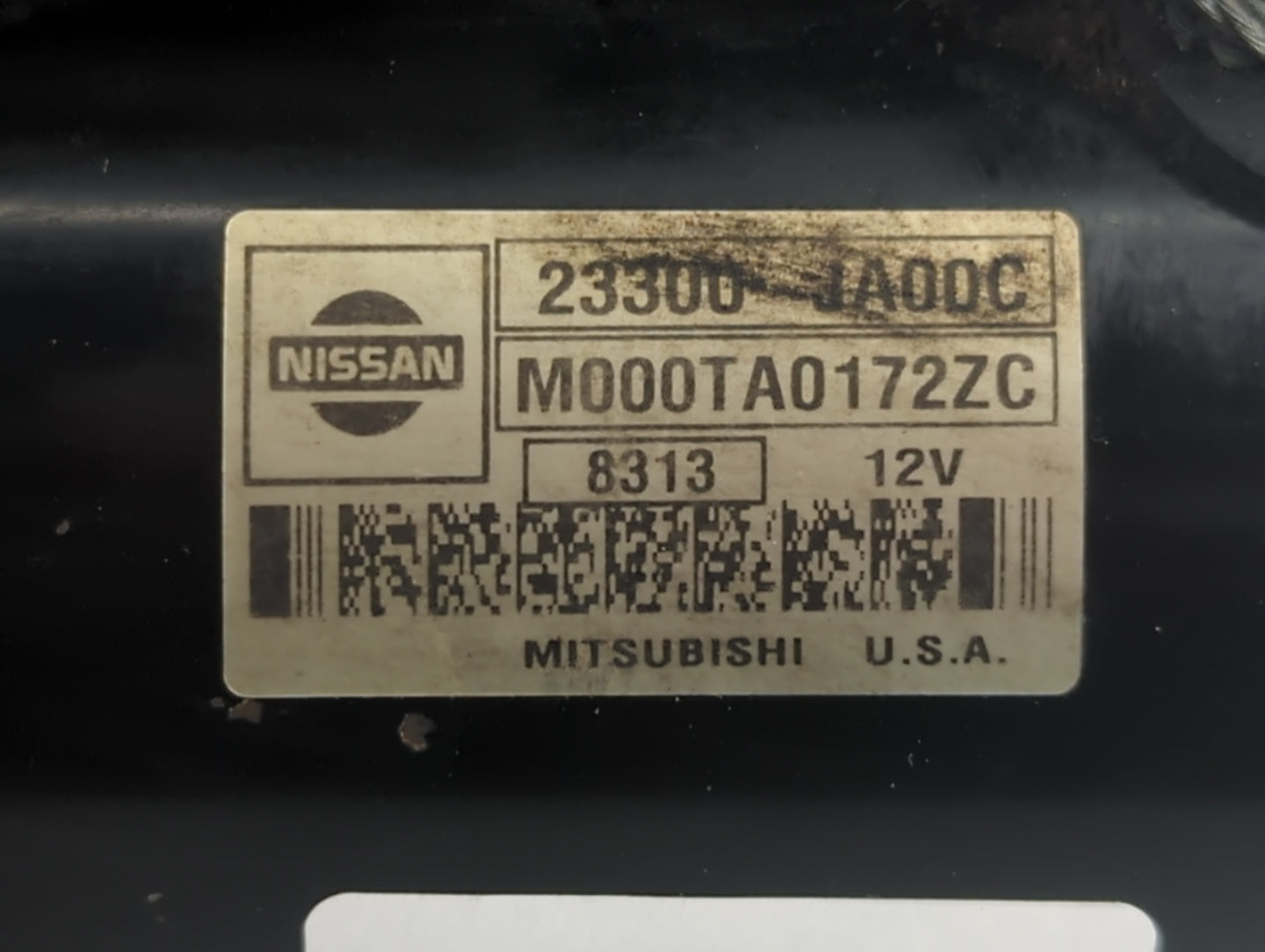 2007-2013 Nissan Altima Car Starter Motor Solenoid OEM P/N:23300-JA00C Fits Fits 2007 2008 2009 2010 2011 2012 2013 OEM Used