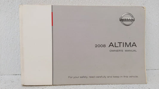 2008 Nissan Altima Owners Manual Book Guide OEM Used Auto Parts - Oemusedautoparts1.com