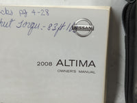 2008 Nissan Altima Owners Manual Book Guide OEM Used Auto Parts - Oemusedautoparts1.com