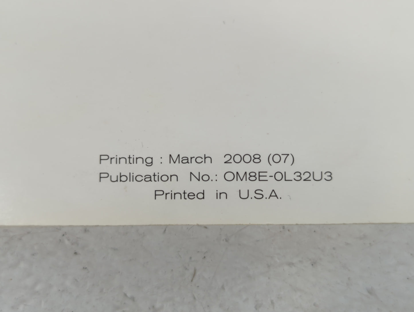 2008 Nissan Altima Owners Manual Book Guide P/N:OM8E-0L32U3 OEM Used Auto Parts - Oemusedautoparts1.com