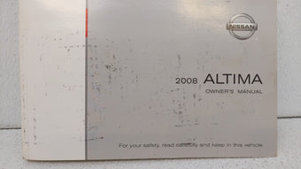 compare product 2008 Nissan Altima Owners Manual Book Guide OEM Used Auto Parts