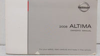 2008 Nissan Altima Owners Manual Book Guide OEM Used Auto Parts - Oemusedautoparts1.com