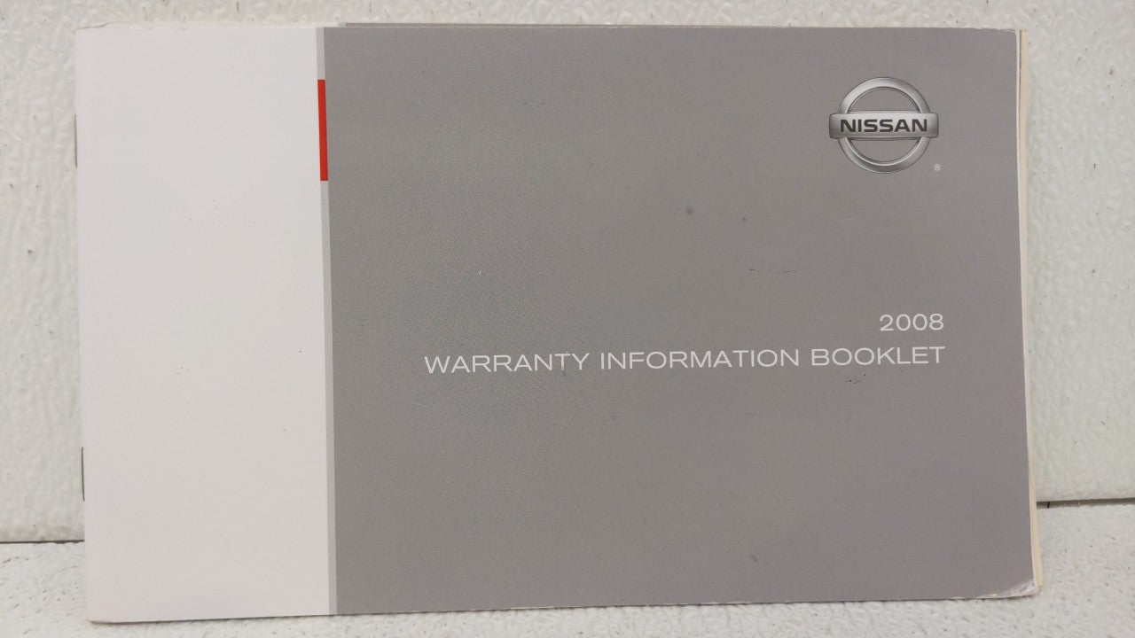 2008 Nissan Altima Owners Manual Book Guide OEM Used Auto Parts - Oemusedautoparts1.com