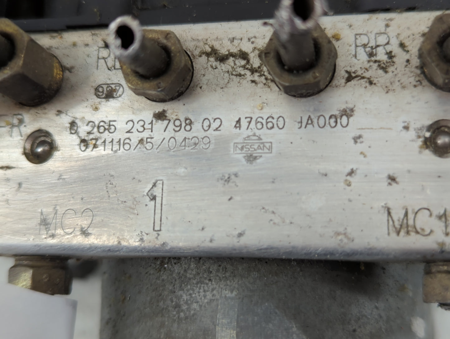 2007-2009 Nissan Altima ABS Pump Control Module Replacement P/N:47660 JA000 0 265 231 798 02 Fits Fits 2007 2008 2009 OEM Us