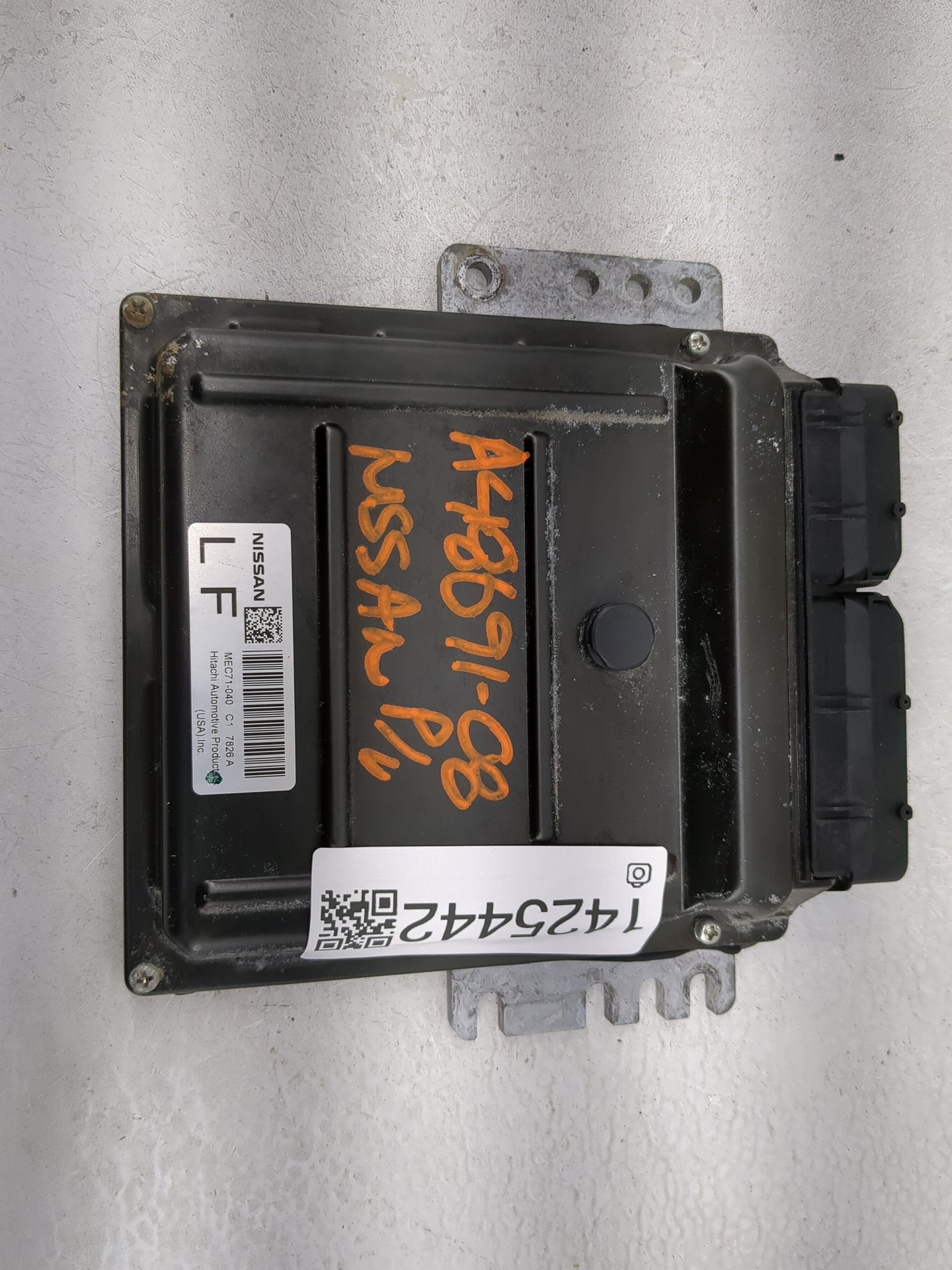 2008 Nissan Frontier PCM Engine Control Computer ECU ECM PCU OEM P/N:MEC71-040 Fits OEM Used Auto Parts - Oemusedautoparts1.