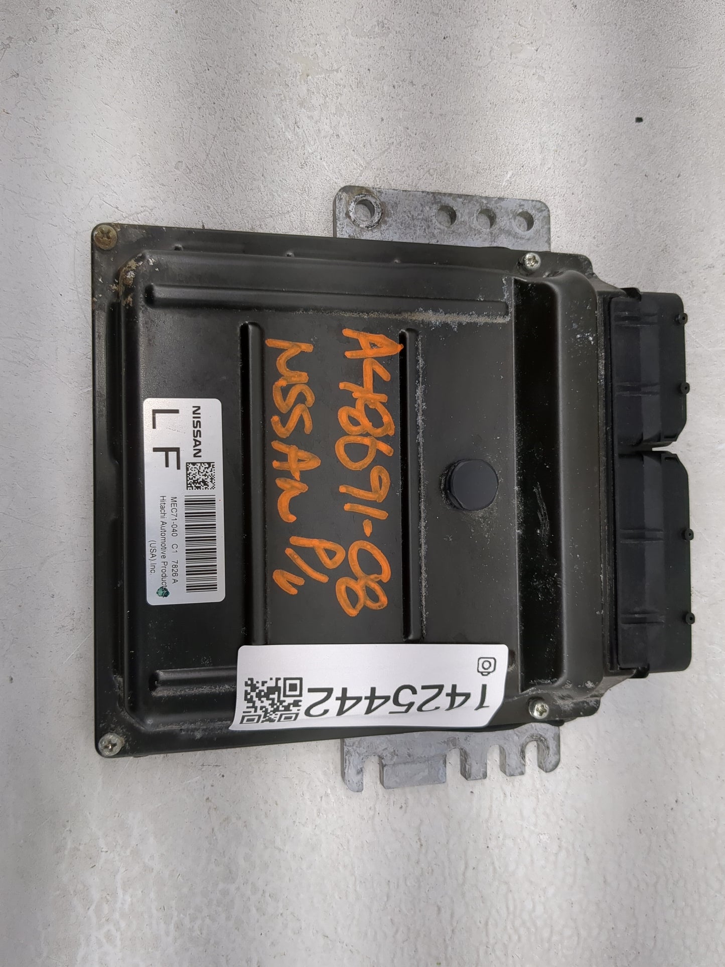 2008 Nissan Frontier PCM Engine Control Computer ECU ECM PCU OEM P/N:MEC71-040 Fits OEM Used Auto Parts - Oemusedautoparts1.
