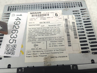 2008-2013 Nissan Frontier Radio AM FM Cd Player Receiver Replacement P/N:28185ZS00A ZS00A28-1B5R01-AC Fits OEM Used Auto Par