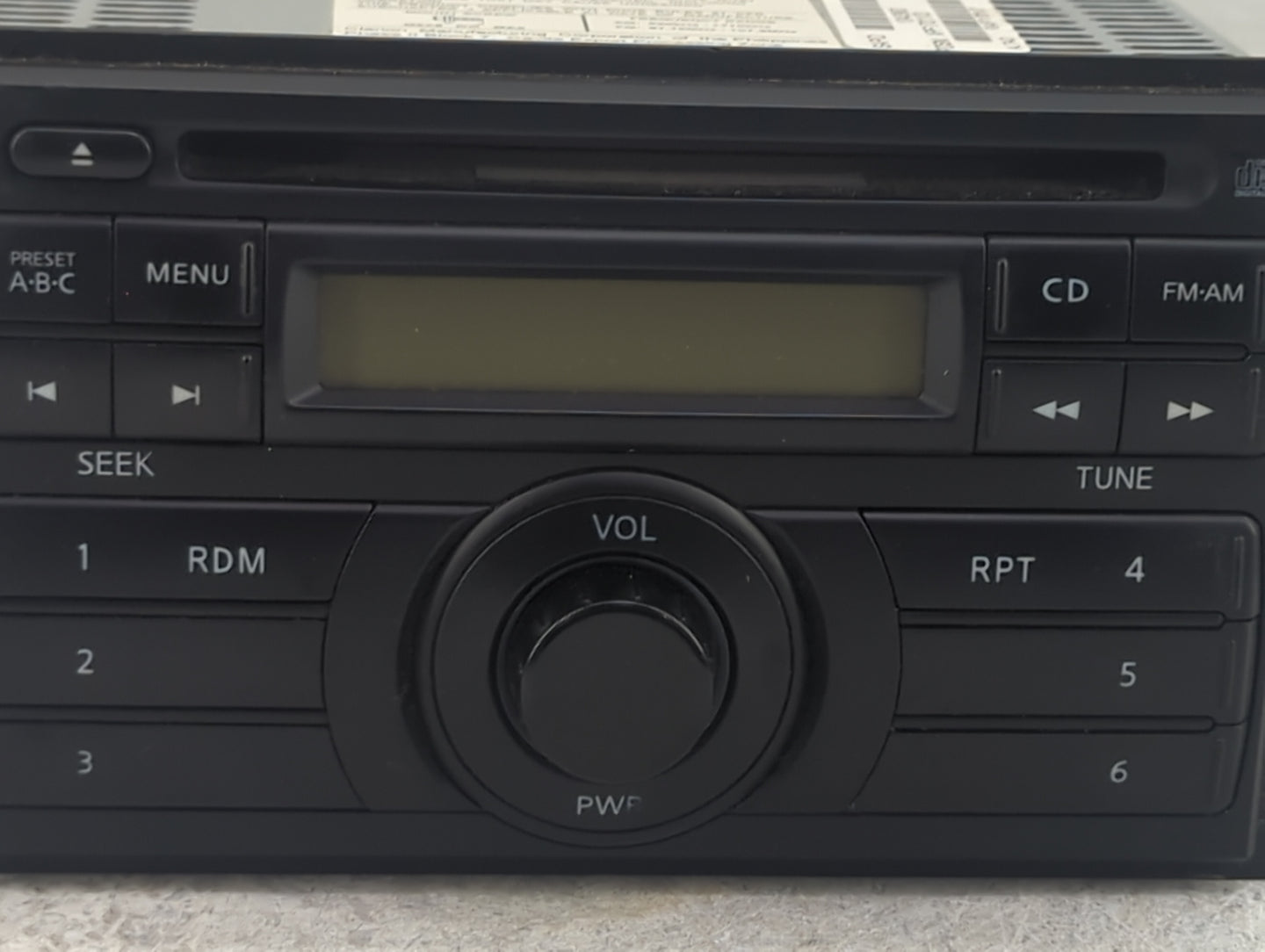 2008-2013 Nissan Frontier Radio AM FM Cd Player Receiver Replacement P/N:28185 ZS00A Z800A28-185R01-AC Fits OEM Used Auto Pa