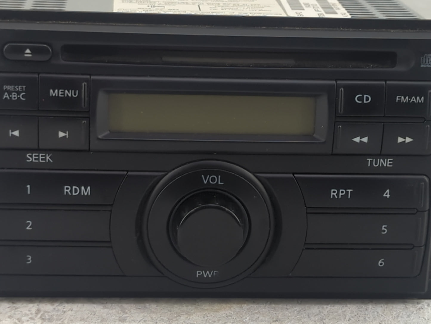 2008-2013 Nissan Frontier Radio AM FM Cd Player Receiver Replacement P/N:28185 ZS00A Z800A28-185R01-AC Fits OEM Used Auto Pa