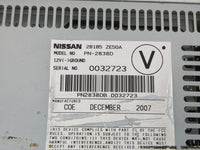 2007-2008 Nissan Maxima Radio AM FM Cd Player Receiver Replacement P/N:28185 ZE50A Fits Fits 2007 2008 OEM Used Auto Parts -