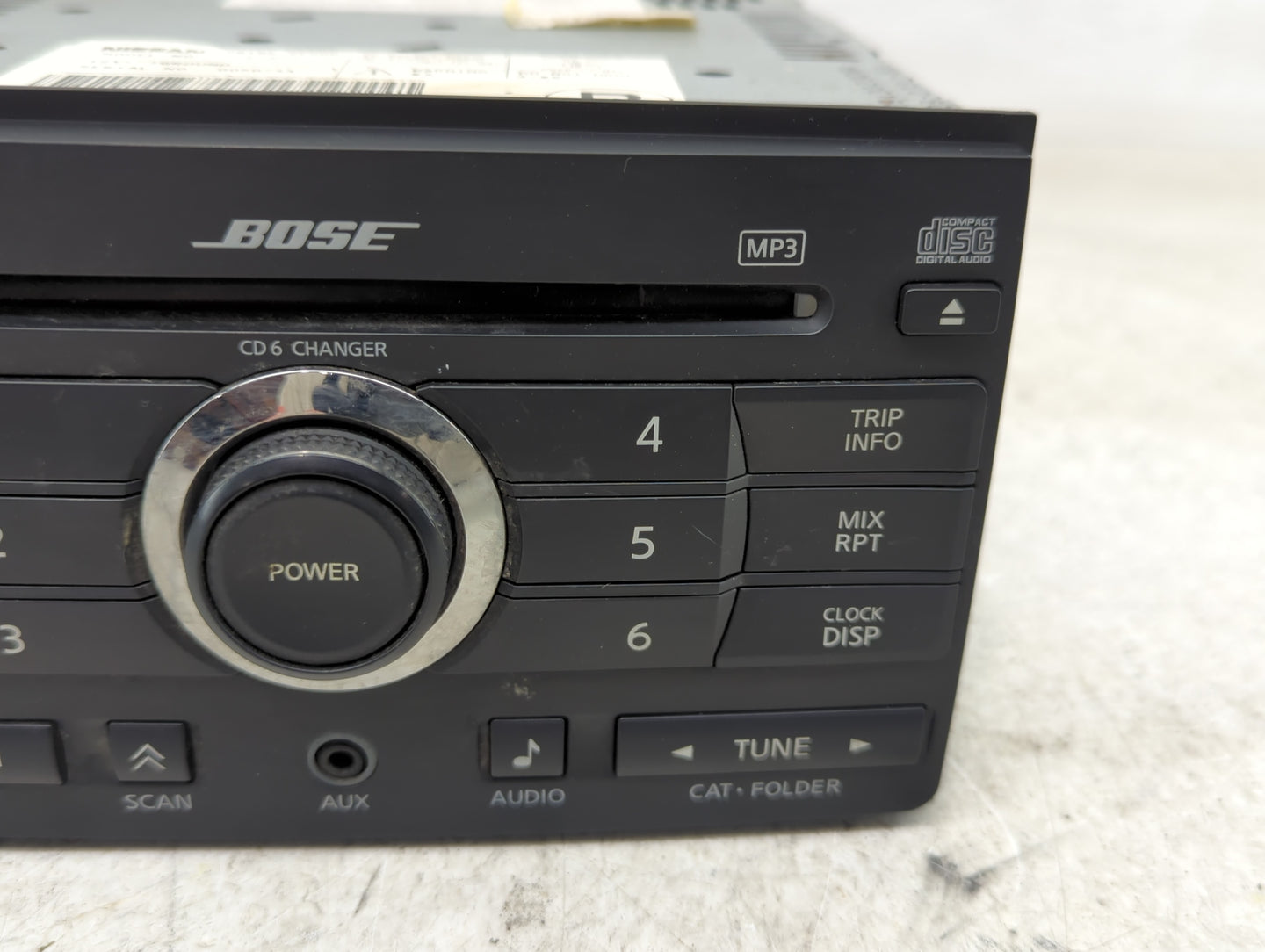 2008 Nissan Maxima Radio AM FM Cd Player Receiver Replacement P/N:28185 ZE50B Fits OEM Used Auto Parts - Oemusedautoparts1.c