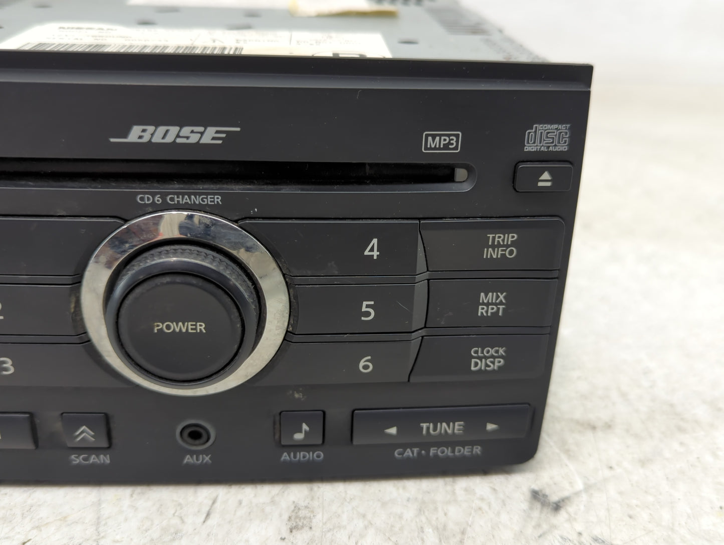 2008 Nissan Maxima Radio AM FM Cd Player Receiver Replacement P/N:28185 ZE50B Fits OEM Used Auto Parts - Oemusedautoparts1.c