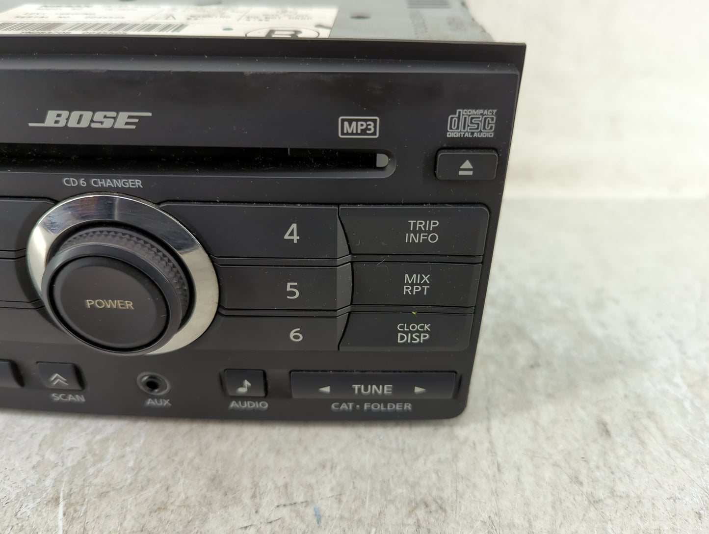 2008 Nissan Maxima Radio AM FM Cd Player Receiver Replacement P/N:28185 ZE50B Fits OEM Used Auto Parts - Oemusedautoparts1.c