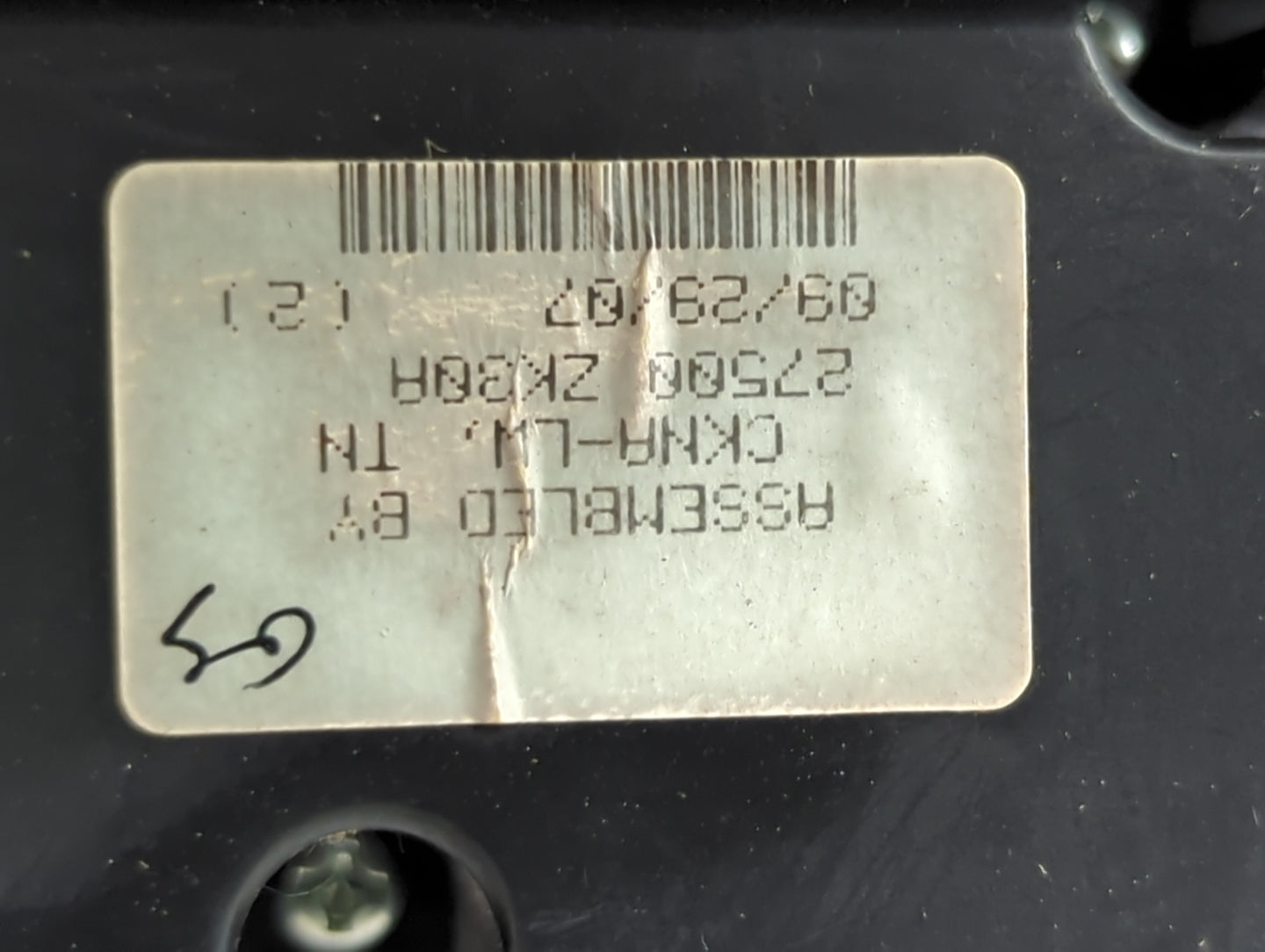 2008 Nissan Maxima Climate Control Module Temperature AC/Heater Replacement P/N:27500 ZK20A Fits OEM Used Auto Parts - Oemus