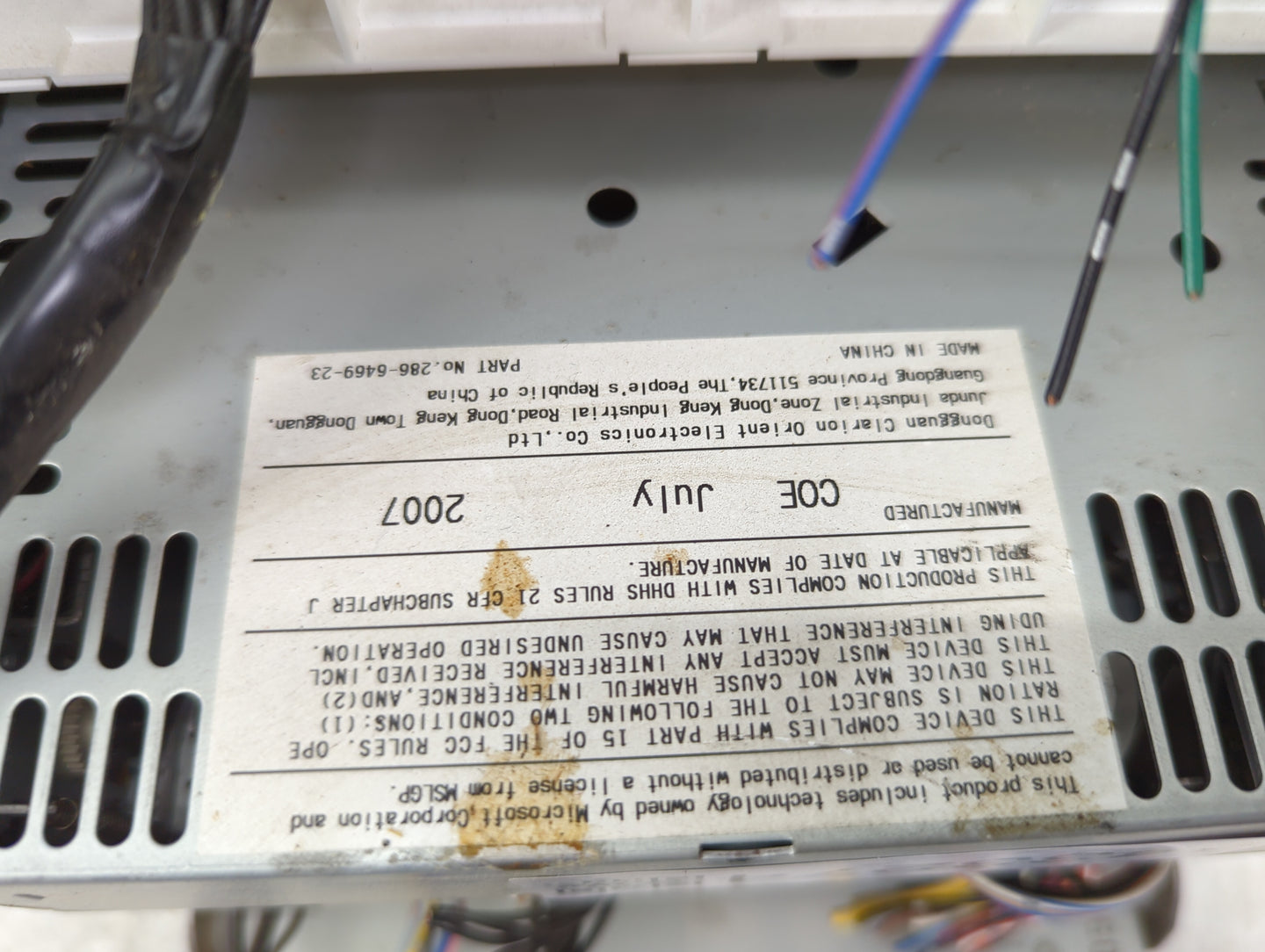 2008 Nissan Maxima Radio AM FM Cd Player Receiver Replacement Fits OEM Used Auto Parts - Oemusedautoparts1.com
