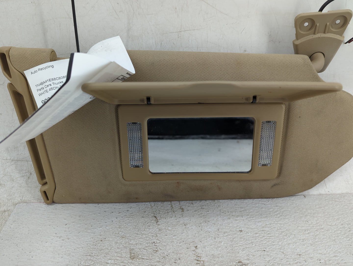 2006-2008 Nissan Maxima Sun Visor Shade Replacement Passenger Right Mirror Fits Fits 2006 2007 2008 OEM Used Auto Parts - Oe