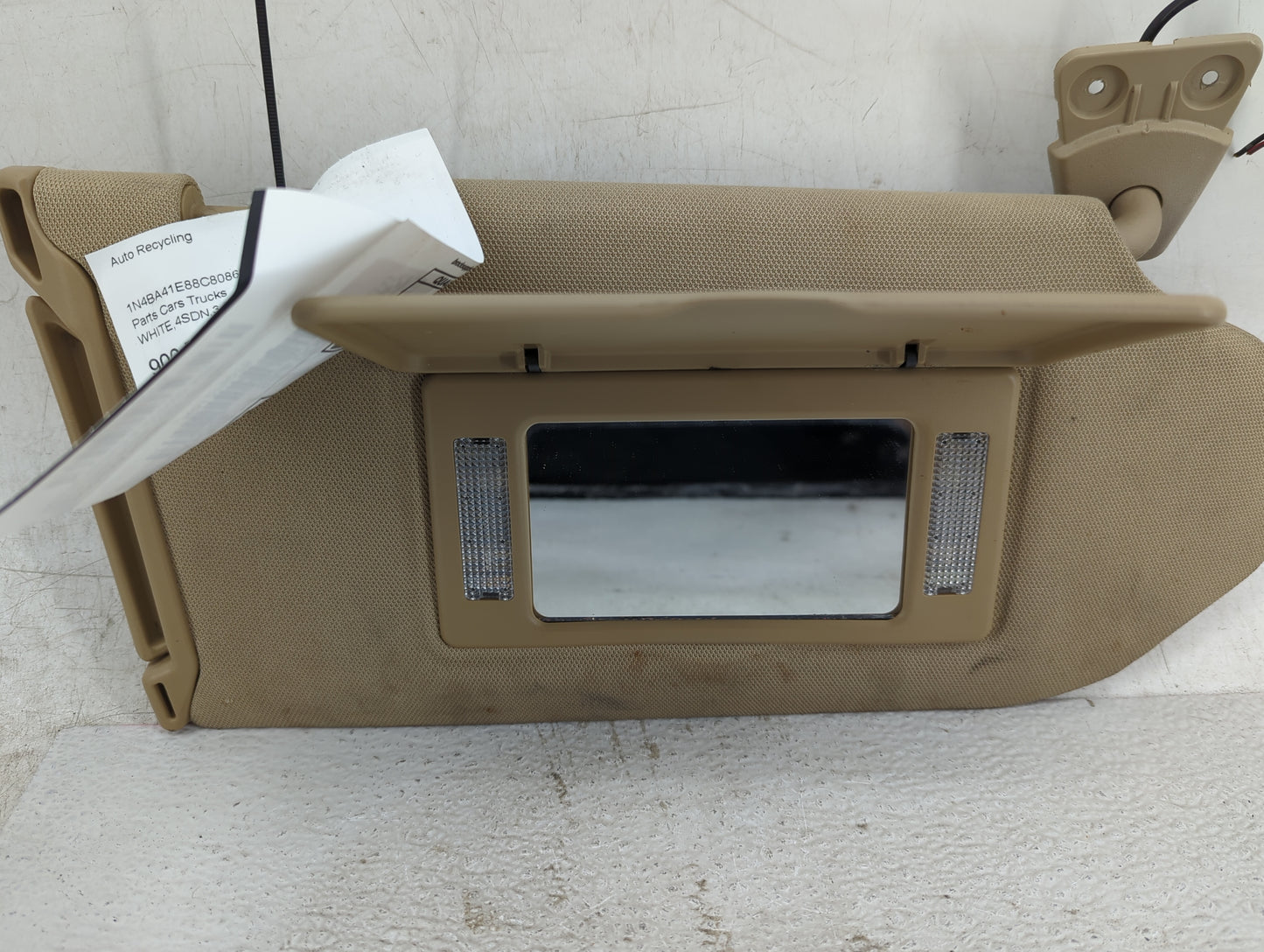 2006-2008 Nissan Maxima Sun Visor Shade Replacement Passenger Right Mirror Fits Fits 2006 2007 2008 OEM Used Auto Parts - Oe