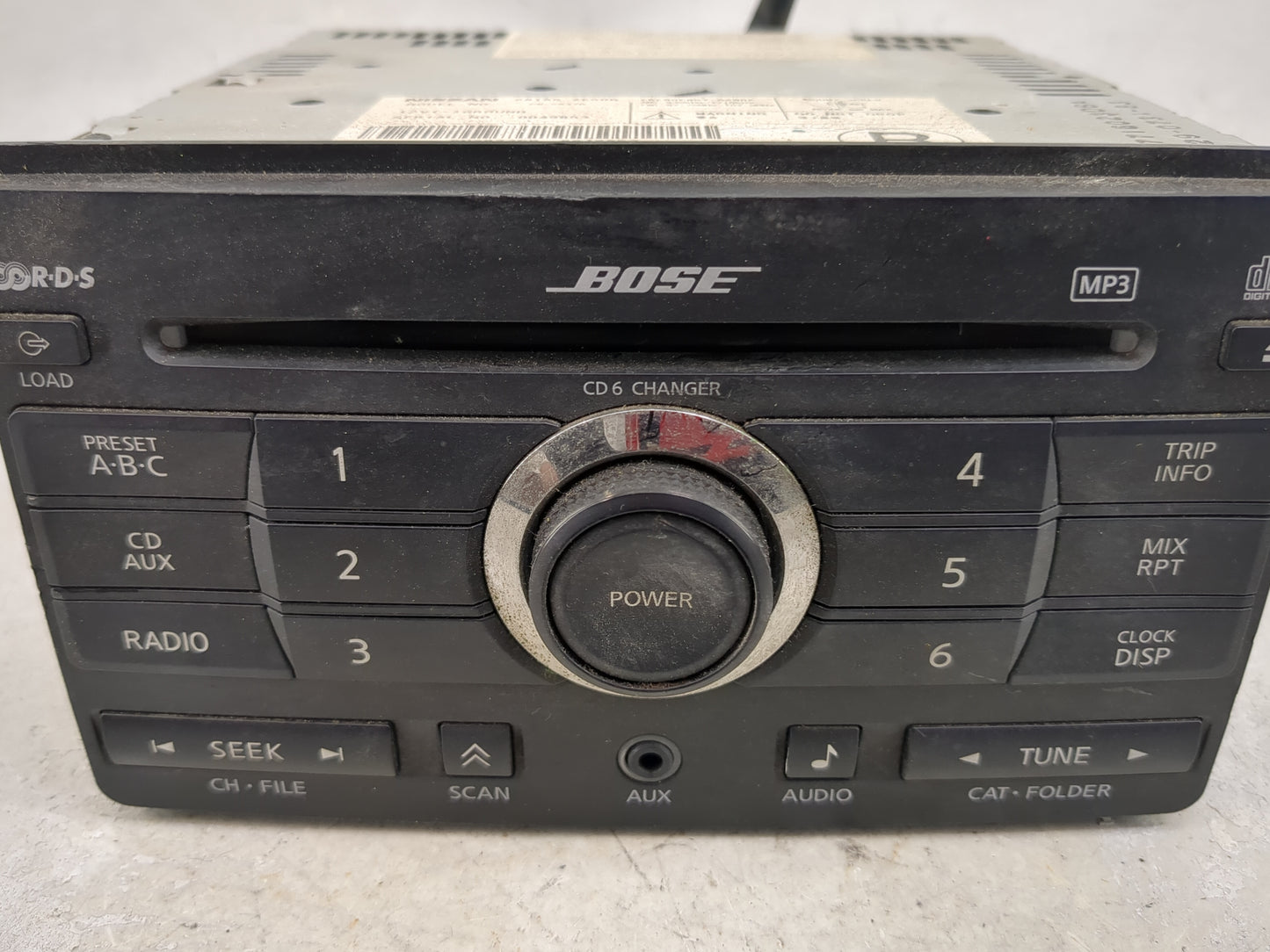2008 Nissan Maxima Radio AM FM Cd Player Receiver Replacement P/N:28185 ZE50B PN-2837D, PN2837DB, 2B6-6469-23 Fits OEM Used 